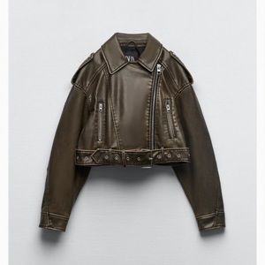 ZARA FAUX LEATHER JACKET